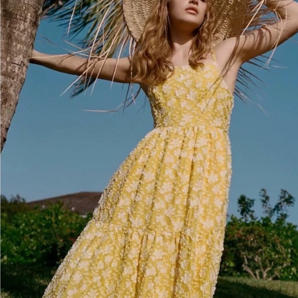 Anthropologie Rhonda Textured Midi Sundress By Ma… - image 1